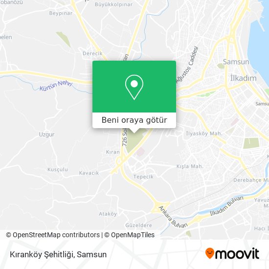 Kıranköy Şehitliği harita