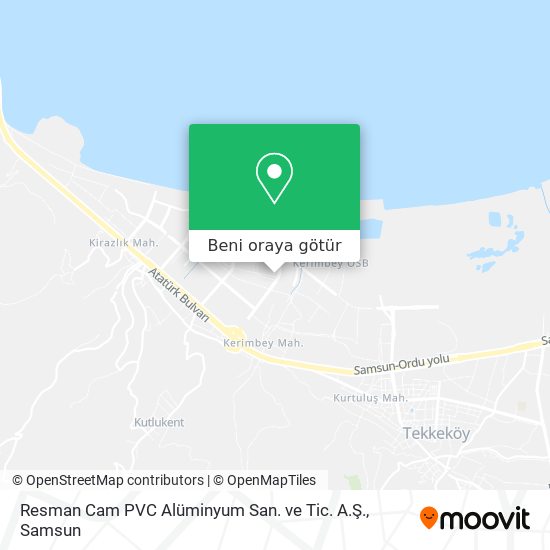 Resman Cam PVC Alüminyum San. ve Tic. A.Ş. harita