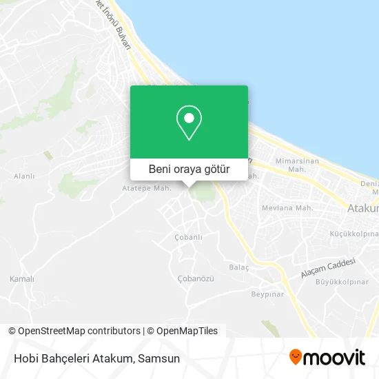 Hobi Bahçeleri Atakum harita