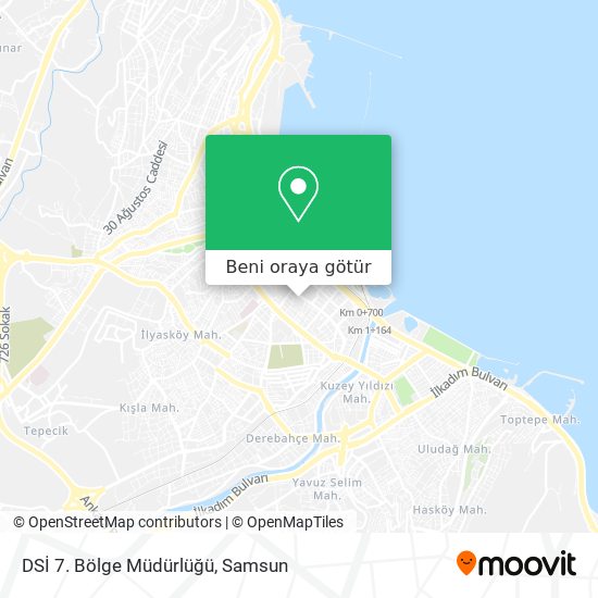 DSİ 7. Bölge Müdürlüğü harita