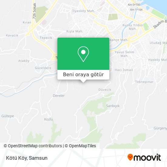 Kötü Köy harita