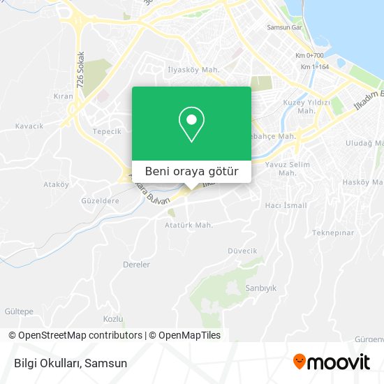 Bilgi Okulları harita