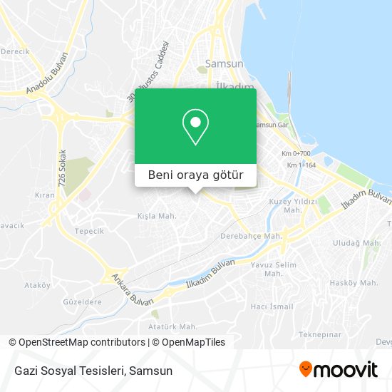 Gazi Sosyal Tesisleri harita