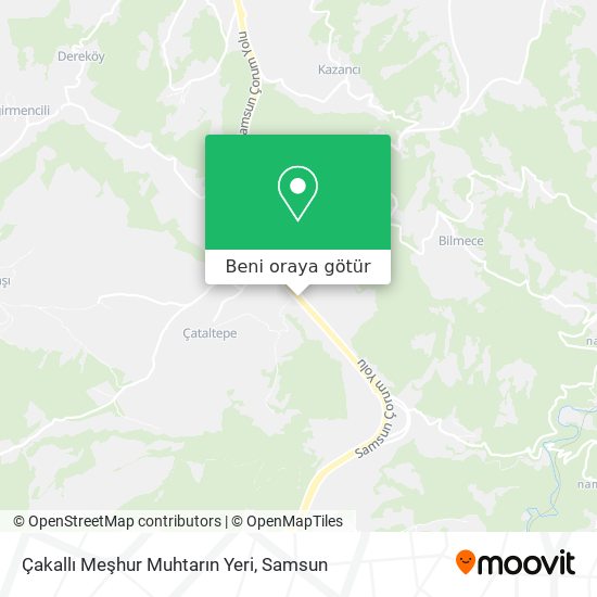 Çakallı Meşhur Muhtarın Yeri harita