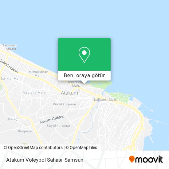 Atakum Voleybol Sahası harita