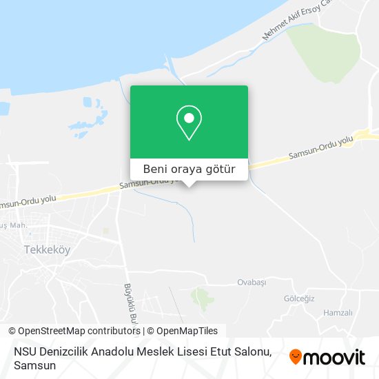 NSU Denizcilik Anadolu Meslek Lisesi Etut Salonu harita