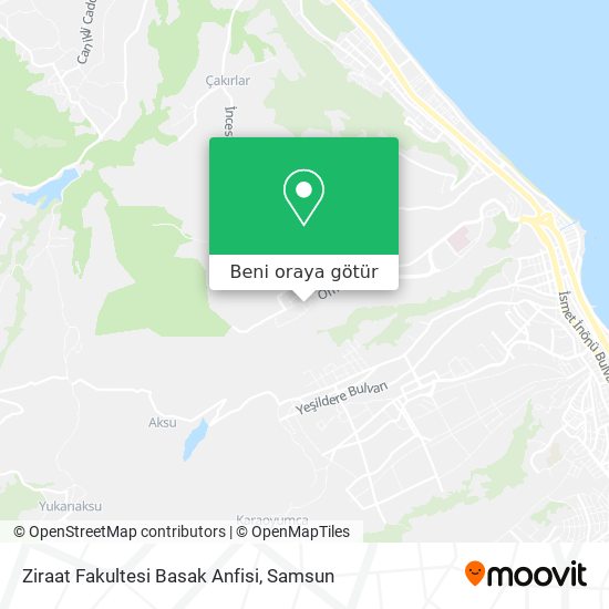 Ziraat Fakultesi Basak Anfisi harita