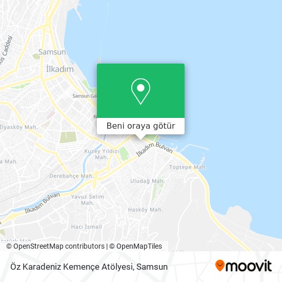 Öz Karadeniz Kemençe Atölyesi harita