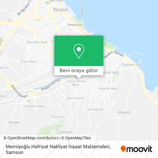 Memişoğlu Hafriyat Nakliyat İnşaat Malzemeleri harita
