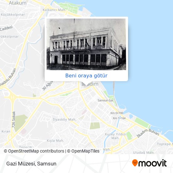 Gazi Müzesi harita