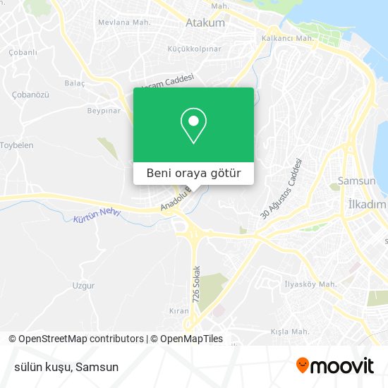 sülün kuşu harita