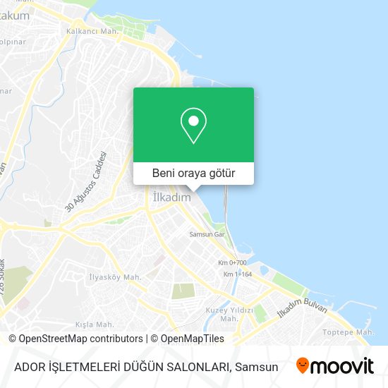 ADOR İŞLETMELERİ DÜĞÜN SALONLARI harita