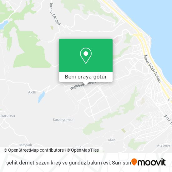 şehit demet sezen kreş ve gündüz bakım evi harita