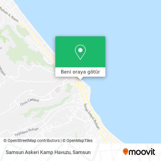 Samsun Askeri Kamp Havuzu harita