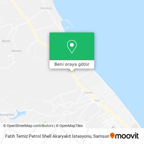 Fatih Temiz Petrol Shell Akaryakıt İstasyonu harita