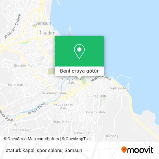 atatürk kapalı spor salonu harita