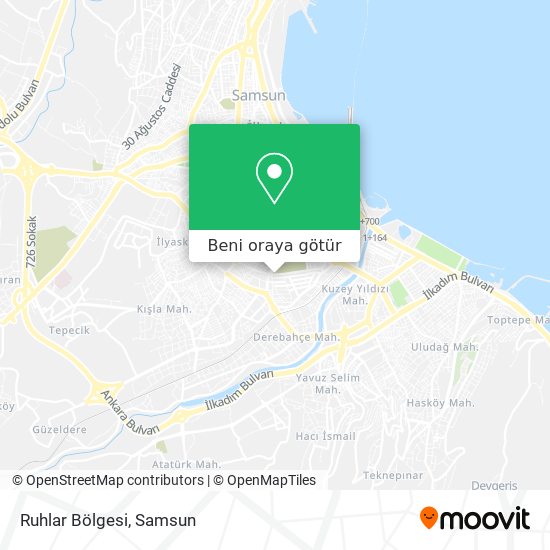 Ruhlar Bölgesi harita