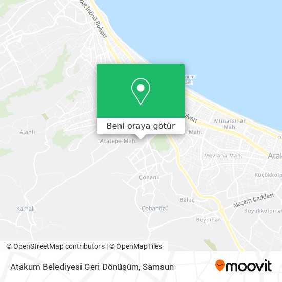Atakum Belediyesi Geri Dönüşüm harita