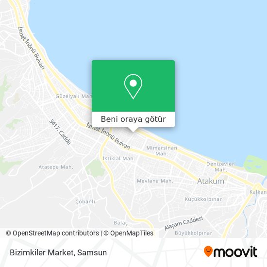 Bizimkiler Market harita