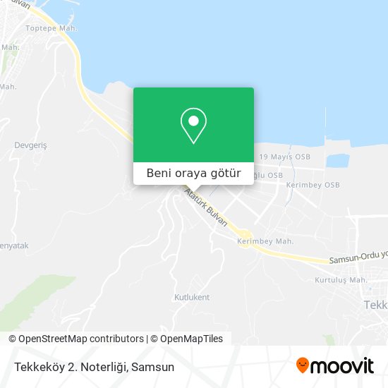 Tekkeköy 2. Noterliği harita