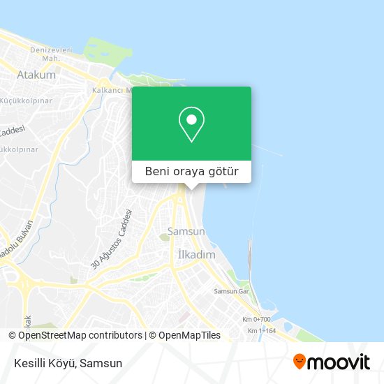 Kesilli Köyü harita