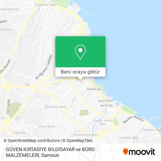 GÜVEN KIRTASİYE BİLGİSAYAR ve BÜRO MALZEMELERİ harita