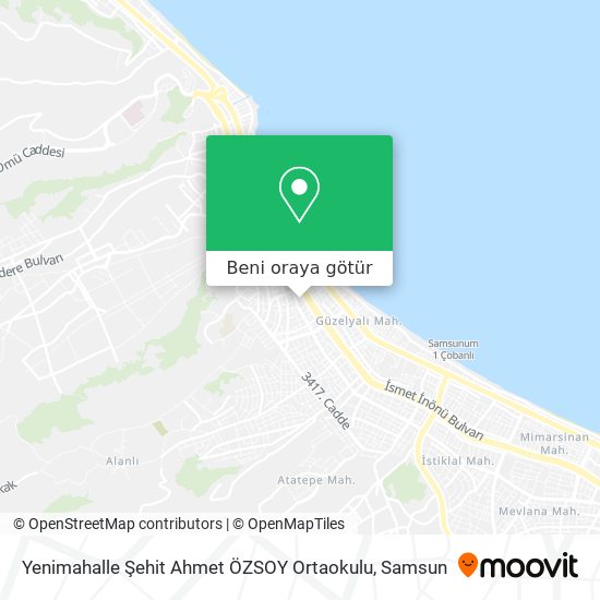 Yenimahalle Şehit Ahmet ÖZSOY Ortaokulu harita