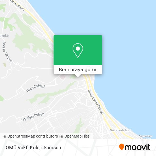 OMÜ Vakfı Koleji harita