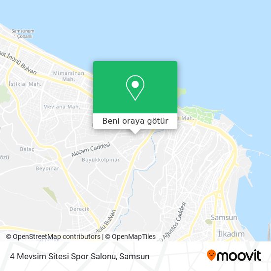 4 Mevsim Sitesi Spor Salonu harita