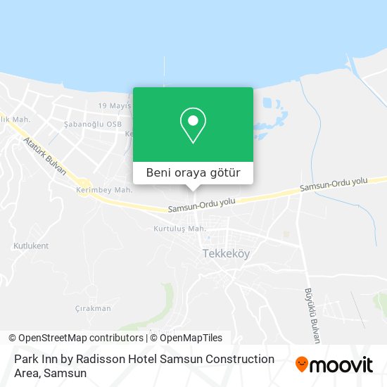 Park Inn by Radisson Hotel Samsun Construction Area harita