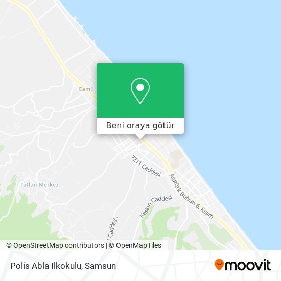 Polis Abla Ilkokulu harita