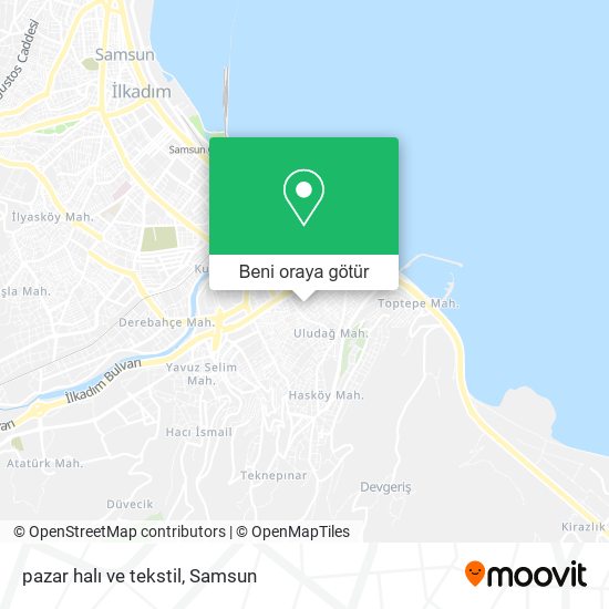 pazar halı ve tekstil harita