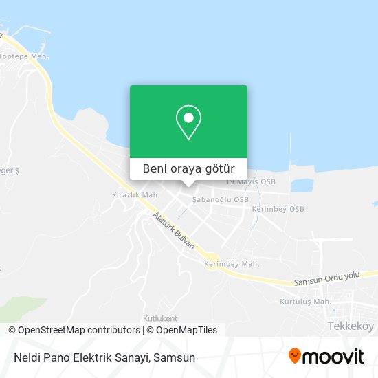 Neldi Pano Elektrik Sanayi harita
