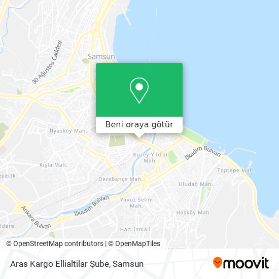 Aras Kargo Ellialtilar Şube harita
