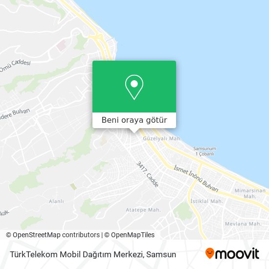 TürkTelekom Mobil Dağıtım Merkezi harita