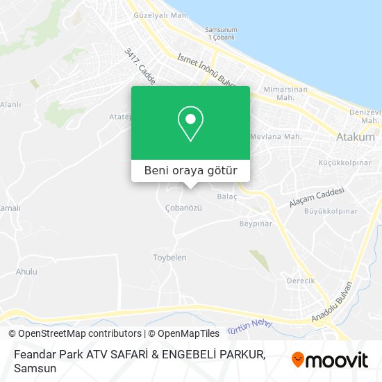 Feandar Park ATV SAFARİ & ENGEBELİ PARKUR harita