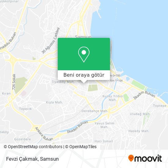 Fevzi Çakmak harita