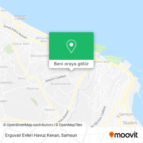Erguvan Evleri Havuz Kenarı harita