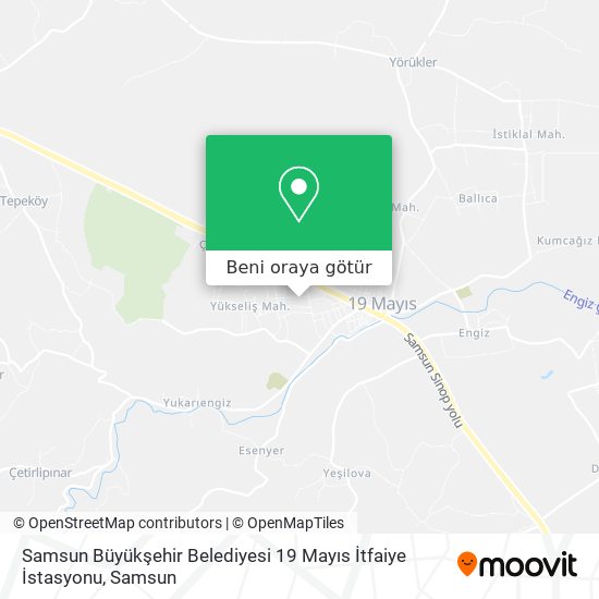 Samsun Büyükşehir Belediyesi 19 Mayıs İtfaiye İstasyonu harita