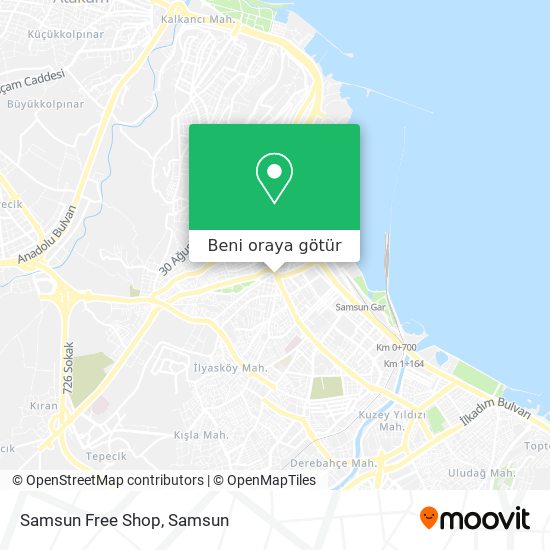 Samsun Free Shop harita