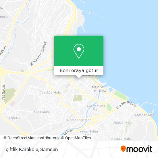 çiftlik Karakolu harita