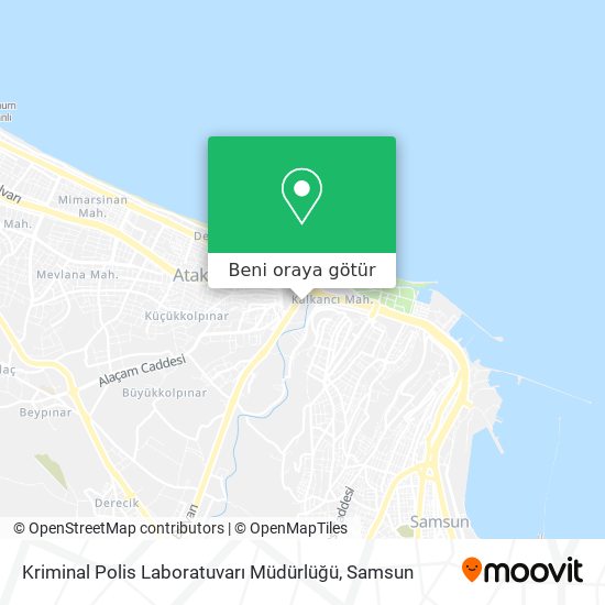 Kriminal Polis Laboratuvarı Müdürlüğü harita