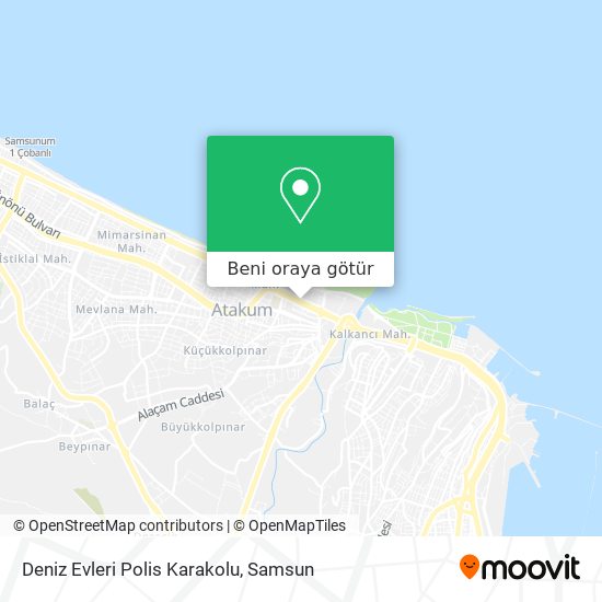 Deniz Evleri Polis Karakolu harita