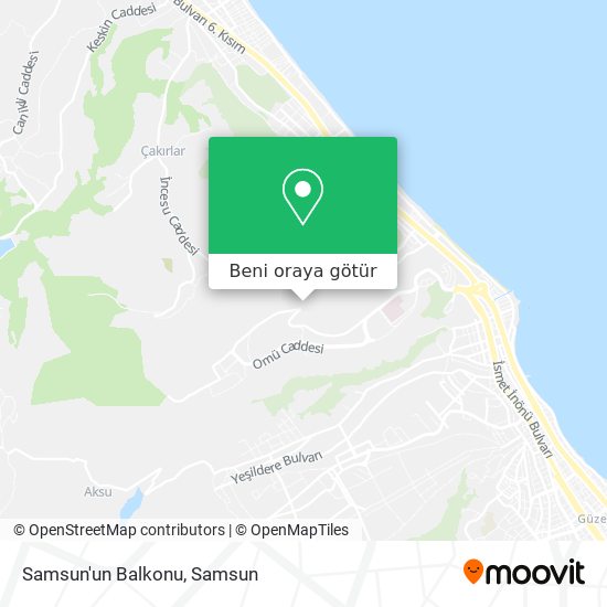 Samsun'un Balkonu harita