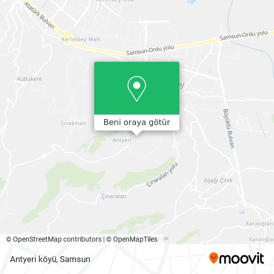 Antyeri köyü harita