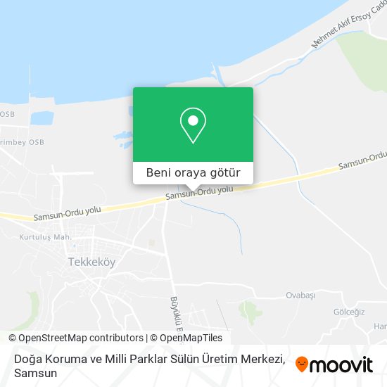 Doğa Koruma ve Milli Parklar Sülün Üretim Merkezi harita
