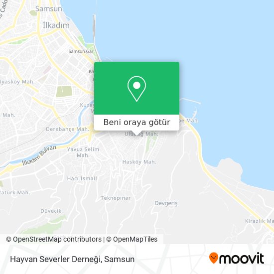 Hayvan Severler Derneği harita