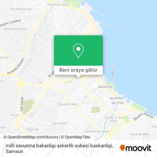 milli savunma bakanligi askerlik subesi baskanligi harita