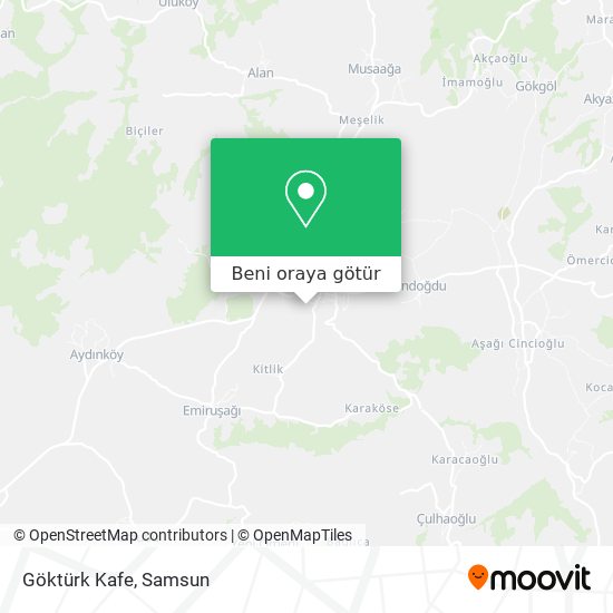 Göktürk Kafe harita