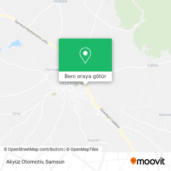 Akyüz Otomotiv harita